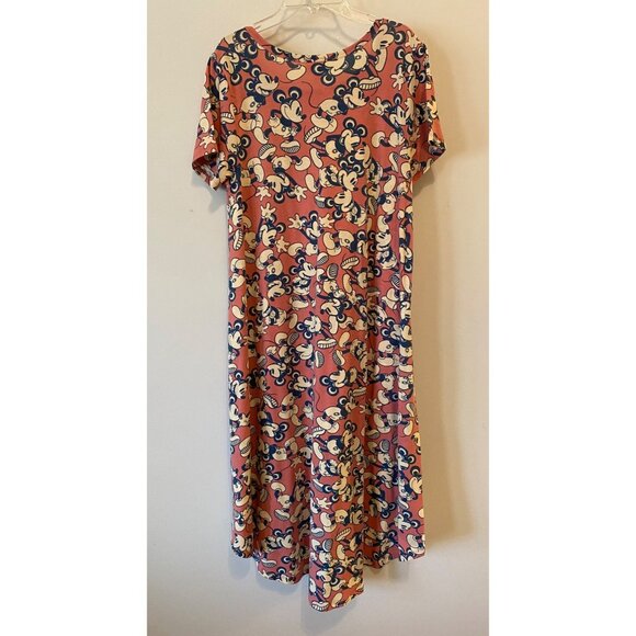 LuLaRoe Dress Style Carly Mickey Mouse Print Small - Picture 2 of 12